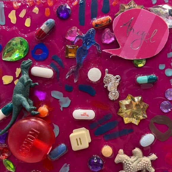 Original Artwork. “I SPY”, mixed media, 24” x 24” x 2”. - Picture 2 of 16